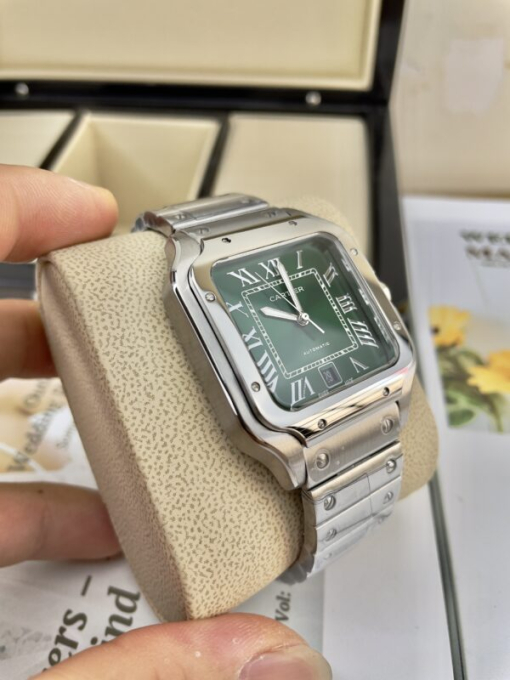 Custom Cartier Santos Green Dial - Asia Cartier17 - Image 4