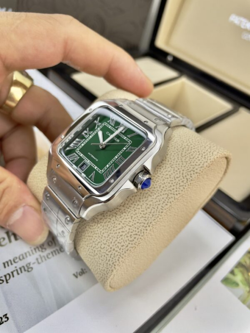 Custom Cartier Santos Green Dial - Asia Cartier17 - Image 3