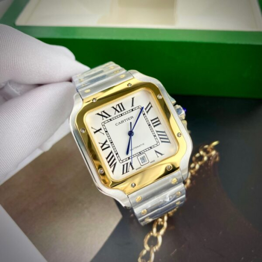 Custom Cartier Santos Demi Gold - Asia Cartier20