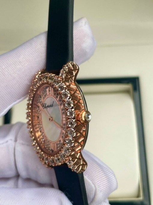 Custom Lady Chopard L’Heure Du Diamant Oval - Asian Lady Watch 21 - Image 4