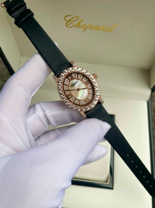 Custom Lady Chopard L’Heure Du Diamant Oval - Asian Lady Watch 21 - Image 3