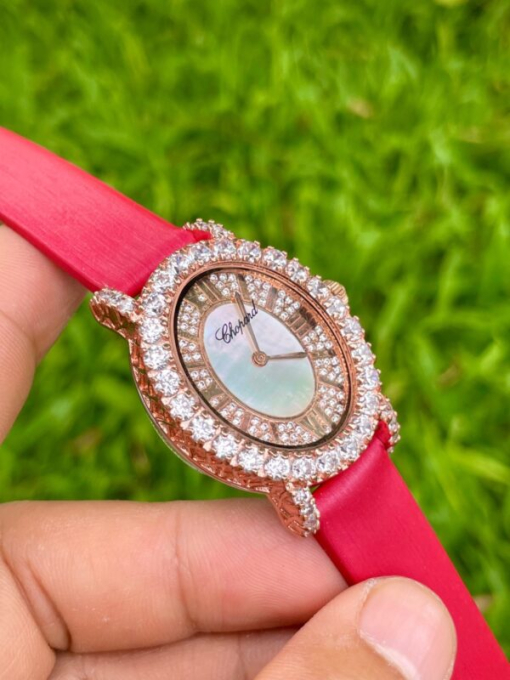 Custom Lady Chopard L’Heure Du Diamant Oval - Asian Lady Watch 20 - Image 3