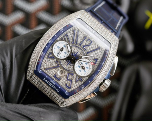 Custom Franck Muller V45 Blue - Swiss FM31 - Image 3