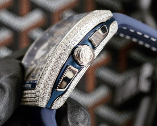 Custom Franck Muller V45 Blue - Swiss FM31 - Image 4