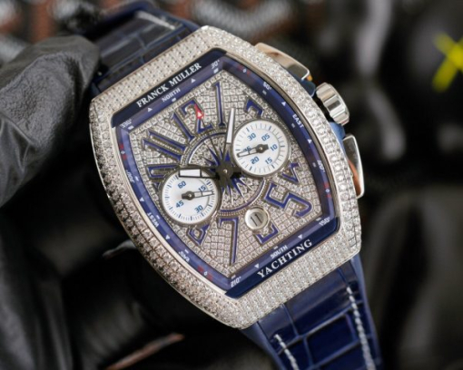 Custom Franck Muller V45 Blue - Swiss FM31 - Image 2