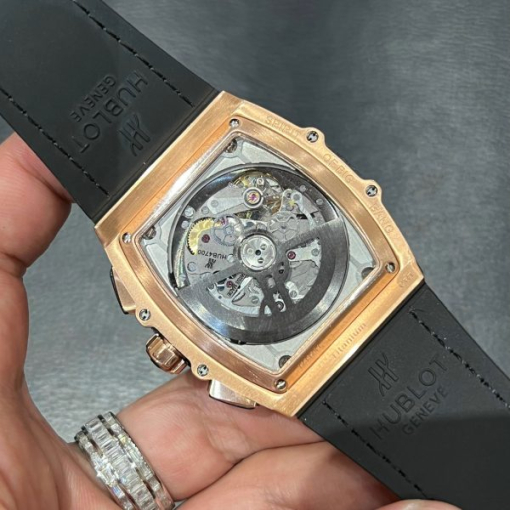 Custom Hublot Spirit Of Big Bang King Gold Brown - Swiss Hublot24 - Image 3