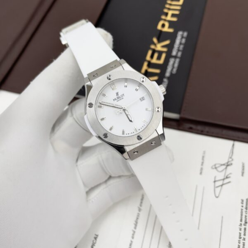 Custom Lady Hublot Classic Fusion White Dial - Asian Lady Watch 1 - Image 3