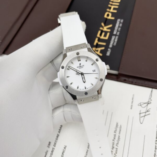 Custom Lady Hublot Classic Fusion White Dial - Asian Lady Watch 1 - Image 5