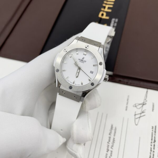 Custom Lady Hublot Classic Fusion White Dial - Asian Lady Watch 1 - Image 4