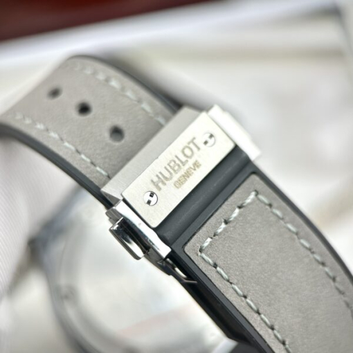 Custom Lady Hublot Classic Fusion Grey Dial Diamonds Bezel - Asian Lady Watch 10 - Image 6