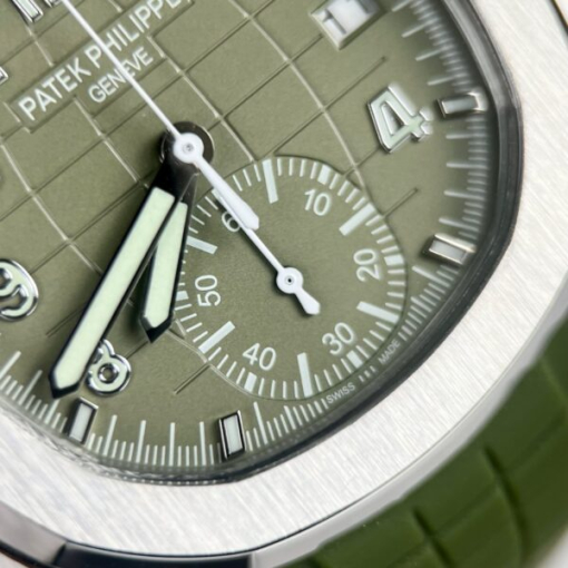 Custom Patek Philippe Aquanaut 5968G Green Dial - Swiss Patek56 - Image 3