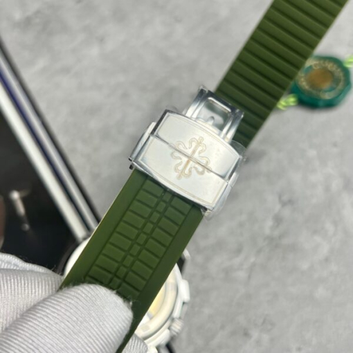 Custom Patek Philippe Aquanaut 5968G Green Dial - Swiss Patek56 - Image 7