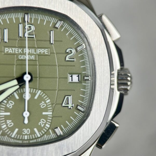 Custom Patek Philippe Aquanaut 5968G Green Dial - Swiss Patek56 - Image 4