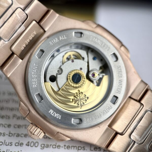 Custom Patek Philippe Nautilus 5711 Rose Gold Blue Dial - Asian Patek 13 - Image 6