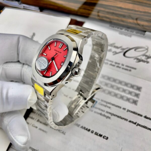 Custom Patek Philippe Nautilus 5711 Red Dial - Asian Patek 3 - Image 2