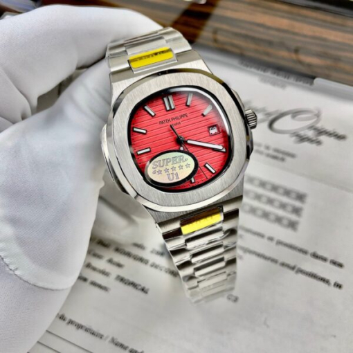 Custom Patek Philippe Nautilus 5711 Red Dial - Asian Patek 3 - Image 3