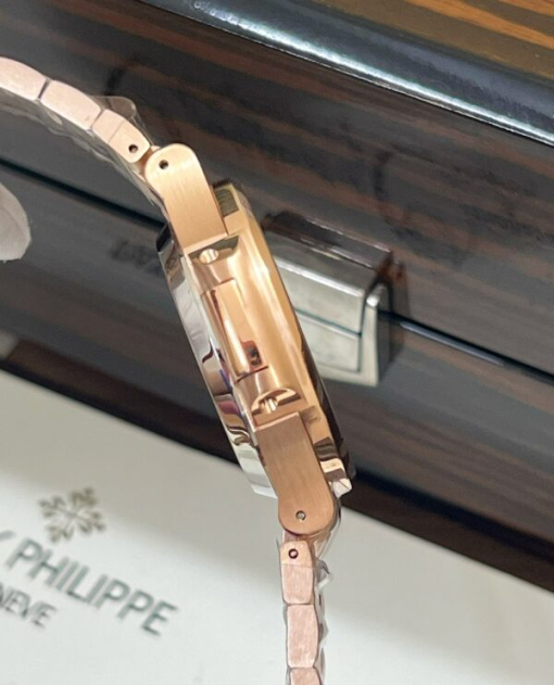 Custom Patek Philippe Nautilus 5711 Rose Gold Blue Dial - Asian Patek 13 - Image 4