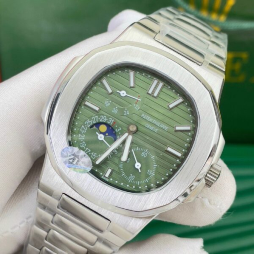 Custom Patek Philippe Nautilus 5712 Green Dial - Asian Patek 93 - Image 3