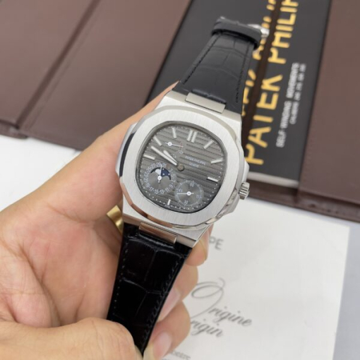 Custom Patek Philippe Nautilus 5712 Black Dial - Asian Patek 104 - Image 5