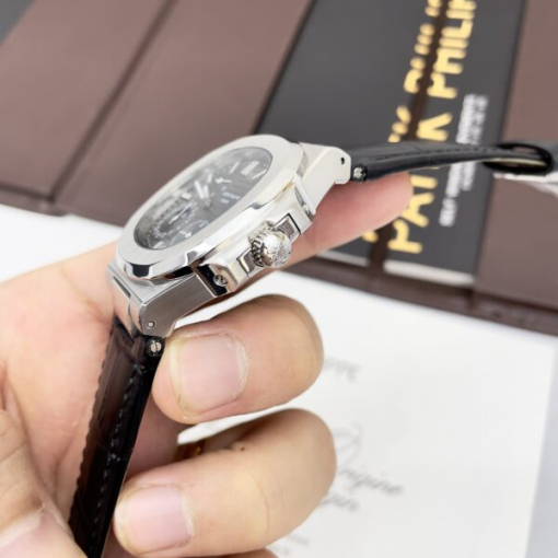 Custom Patek Philippe Nautilus 5712 Black Dial - Asian Patek 104 - Image 4