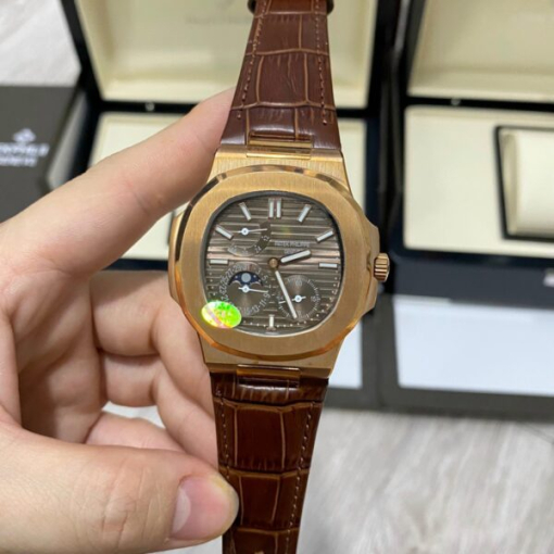 Custom Patek Philippe Nautilus 5712 Rose Gold Grey Dial - Asian Patek 87