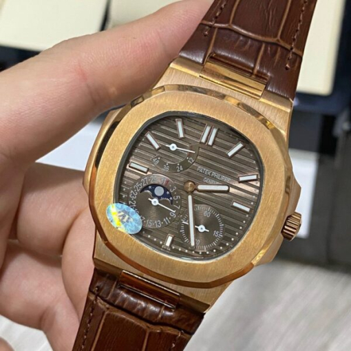 Custom Patek Philippe Nautilus 5712 Rose Gold Grey Dial - Asian Patek 87 - Image 4