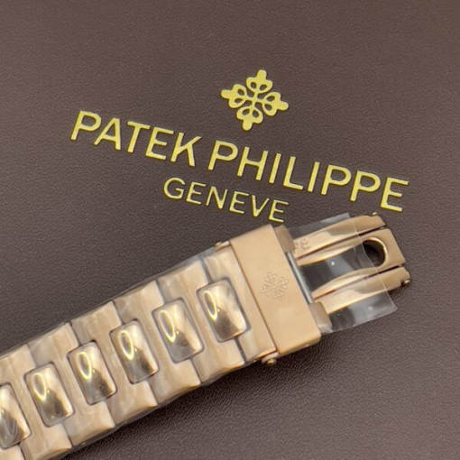 Custom Patek Philippe Nautilus 5712 Rose Gold Black Dial - Asian Patek 102 - Image 6