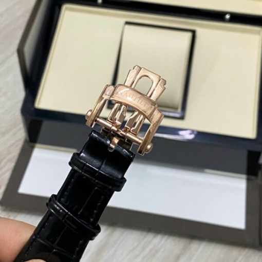 Custom Patek Philippe Nautilus 5726 Rose Gold Black Dial Baguette Bezel - Asian Patek 57 - Image 5