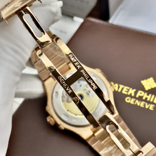 Custom Patek Philippe Nautilus 5726 Rose Gold Chocolate Dial - Asian Patek 64 - Image 9