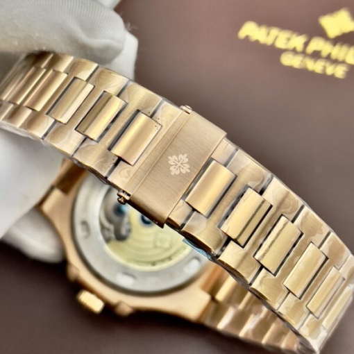 Custom Patek Philippe Nautilus 5726 Rose Gold Chocolate Dial - Asian Patek 64 - Image 7