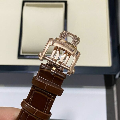 Custom Patek Philippe Nautilus 5740 Rose Gold White Dial Diamonds Bezel - Asian Patek 75 - Image 5