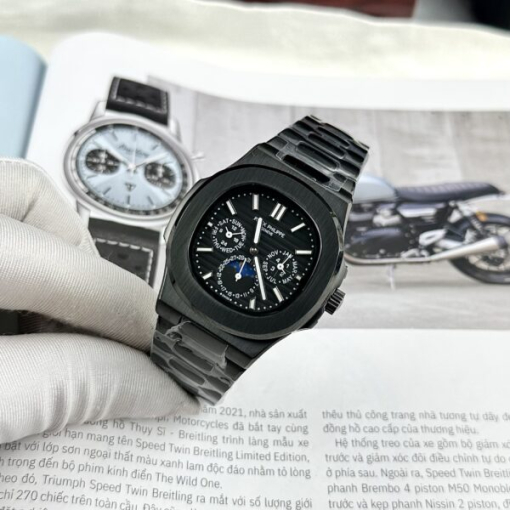 Custom Patek Philippe Nautilus 5740 Full Black Dial - Asian Patek 66 - Image 3