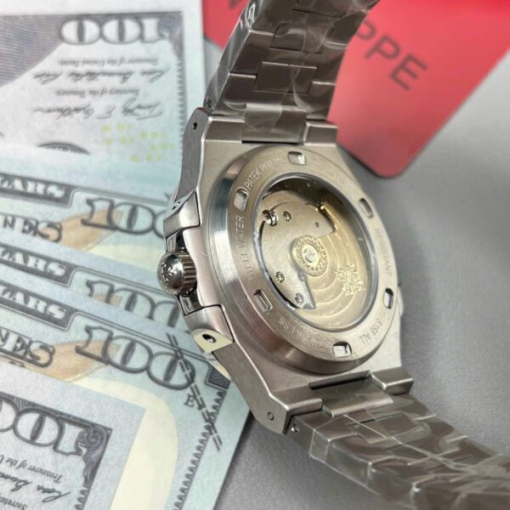 Custom Patek Philippe Nautilus 5711 Black Dial Rhinestones - Asian Patek 32 - Image 6