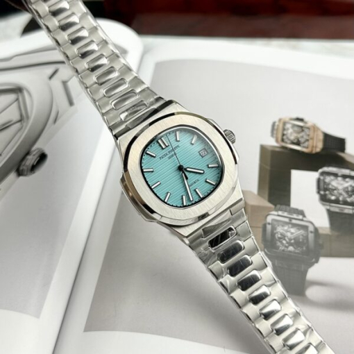 Custom Patek Philippe Nautilus 5711 Tiffany Blue - Asian Patek 1 - Image 2