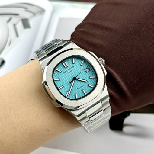 Custom Patek Philippe Nautilus 5711 Tiffany Blue - Asian Patek 1 - Image 5