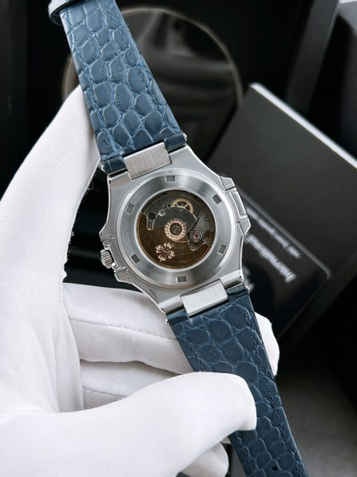 Custom Patek Philippe Nautilus 5740 Blue Dial Diamonds Bezel - Asian Patek 70 - Image 5