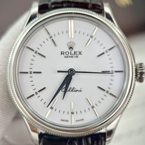 Custom Rolex Cellini White Dial - Swiss 201 - Image 4