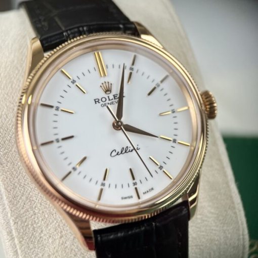 Custom Rolex Cellini White Dial - Swiss 202 - Image 4