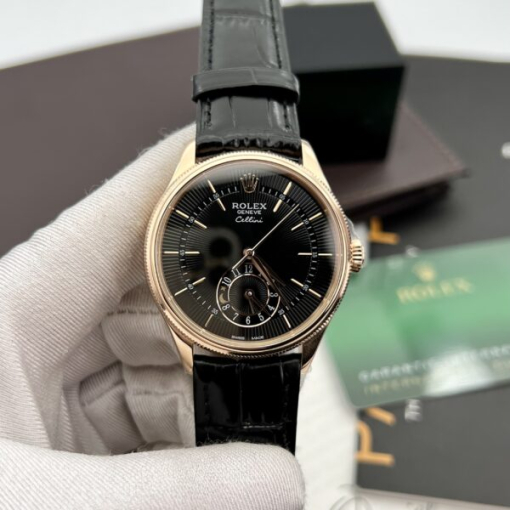 Custom Rolex Cellini Calendar Black Dial - Swiss 200