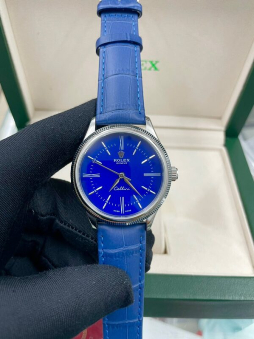 Custom Rolex Cellini Blue Dial - Asian Rolex 166