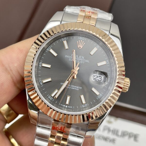 Custom Rolex DateJust Demi Chocolate Dial - Asian Rolex 71 - Image 2