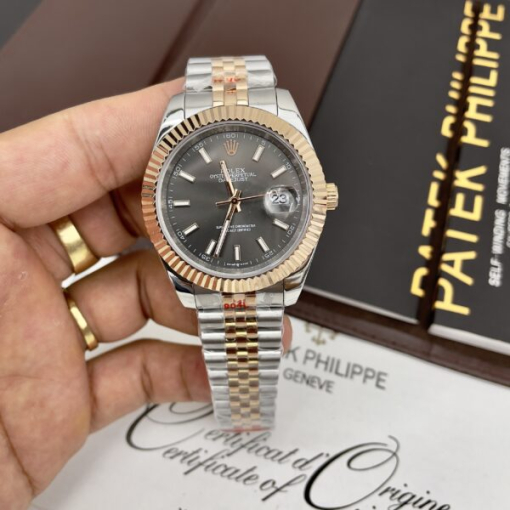 Custom Rolex DateJust Demi Chocolate Dial - Asian Rolex 71