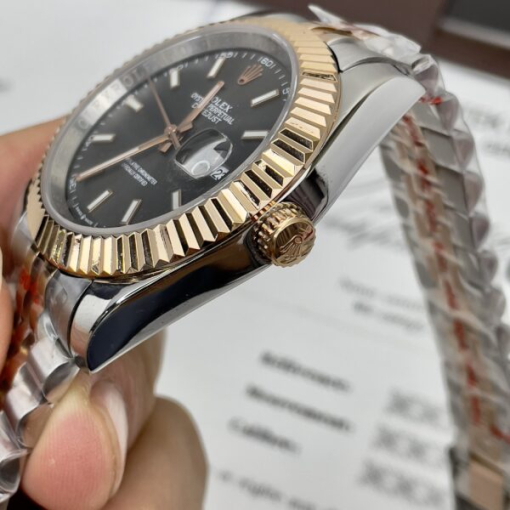 Custom Rolex DateJust Demi Chocolate Dial - Asian Rolex 71 - Image 3