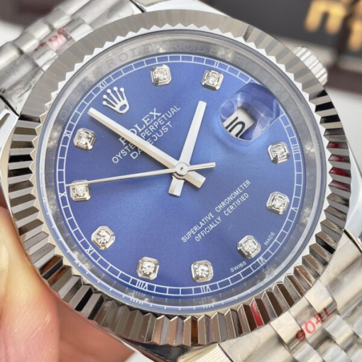 Custom Rolex DateJust Blue Dial - Asian Rolex 67 - Image 6