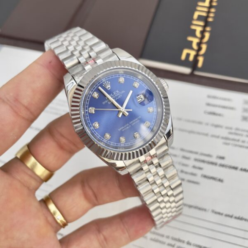 Custom Rolex DateJust Blue Dial - Asian Rolex 67 - Image 3