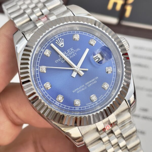 Custom Rolex DateJust Blue Dial - Asian Rolex 67 - Image 5