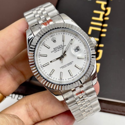 Custom Rolex DateJust White Dial - Asian Rolex 54 - Image 2