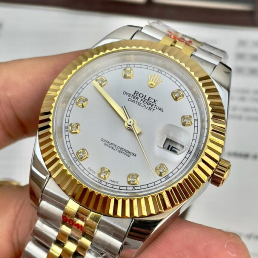 Custom Rolex DateJust Demi White Dial - Asian Rolex 66 - Image 5