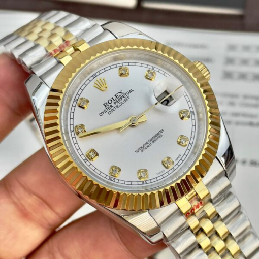 Custom Rolex DateJust Demi White Dial - Asian Rolex 66 - Image 6