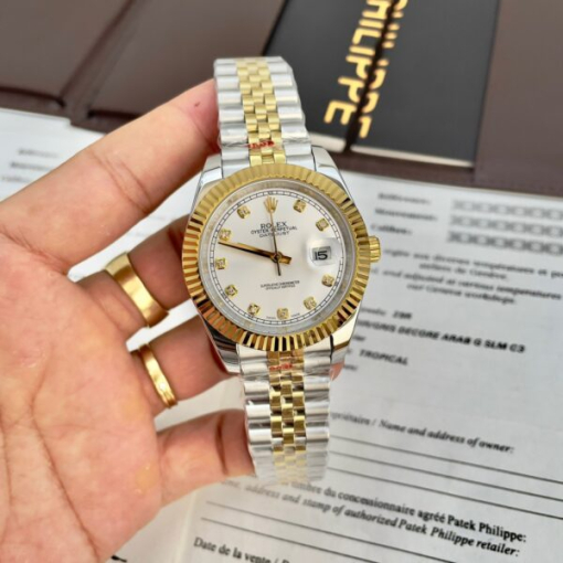 Custom Rolex DateJust Demi White Dial - Asian Rolex 66